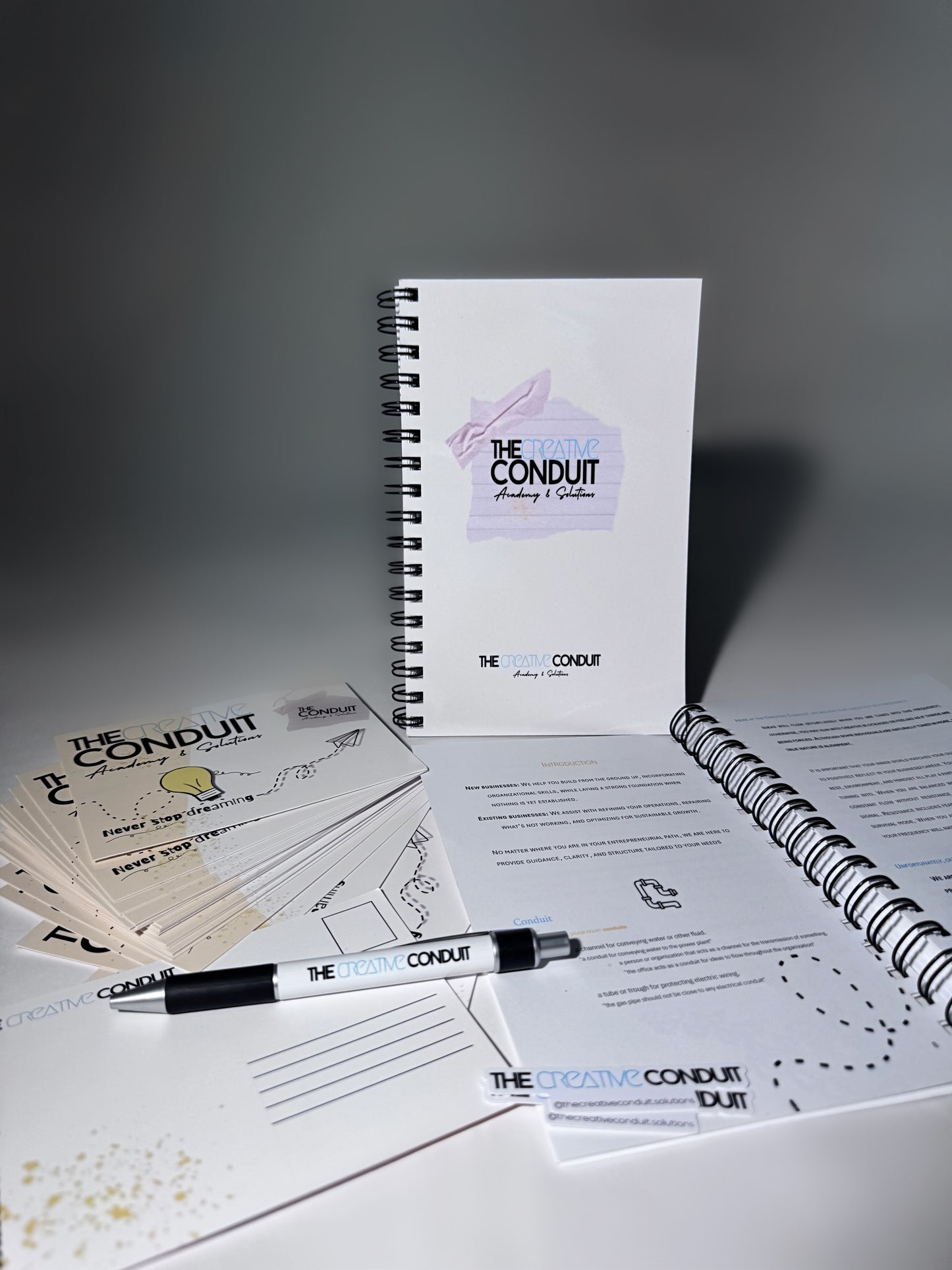 The Creative Conduit Academy & Solutions + 12 month planner