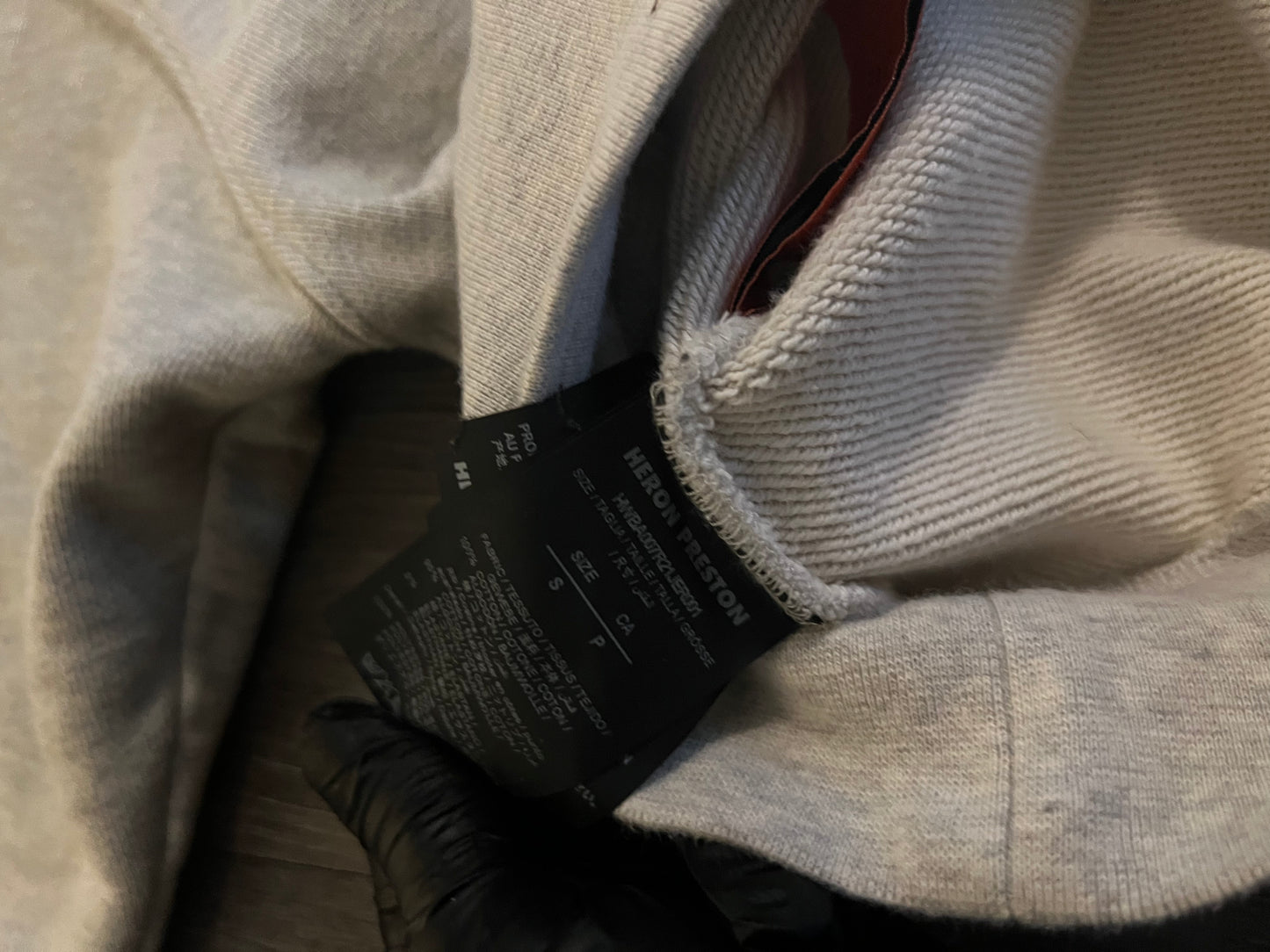 Heron Preston grey and black crew neck