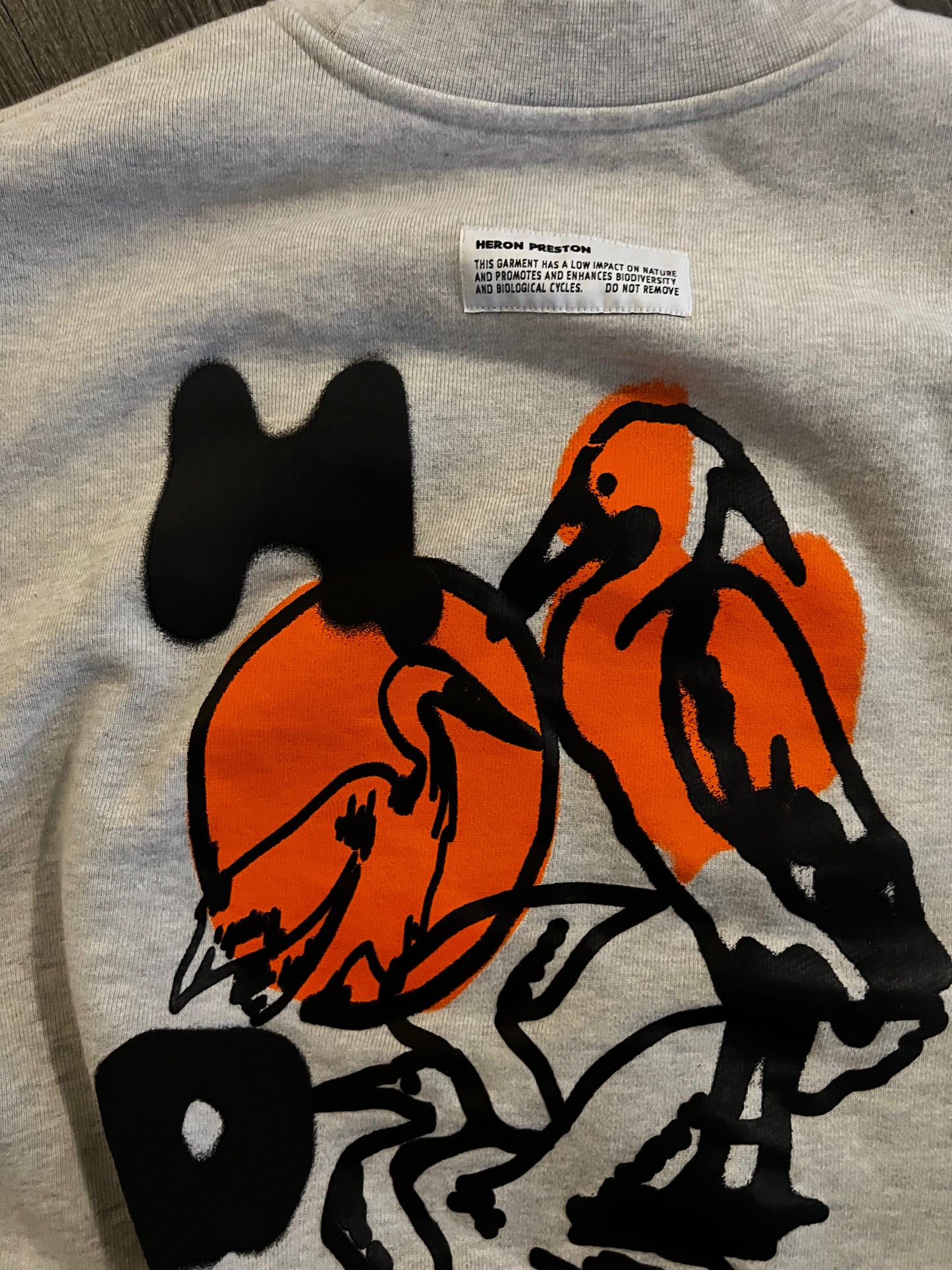 Heron Preston grey and black crew neck