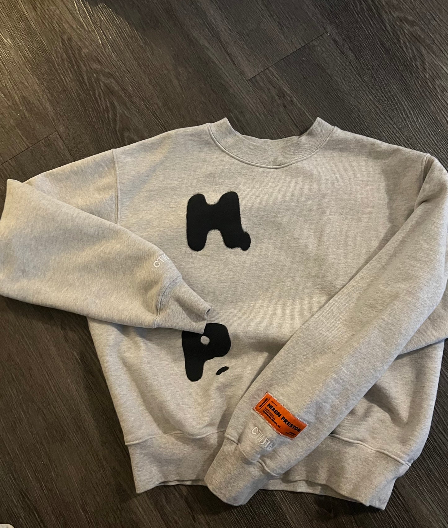 Heron Preston grey and black crew neck